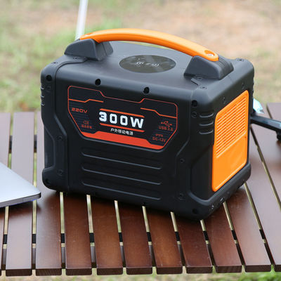300W Portable Power Station Menangani Solar Power Bank UL Li-ion Battery Energy System Untuk Berkemah Di Luar Ruangan