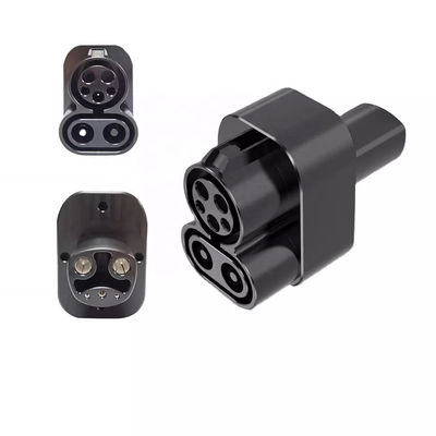 DC 500-1000V CCS1 Ke Tesla Adapter Combo Adaptor Pengisi Daya Untuk Model 3 Y S X Hingga 175kw 400 Amp