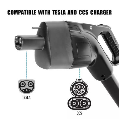 Perlindungan IP55 Tesla CCS Combo 1 Adaptor CCS1 Ke Tesla Untuk Model 3 Y X S 175KW Pengisian Cepat