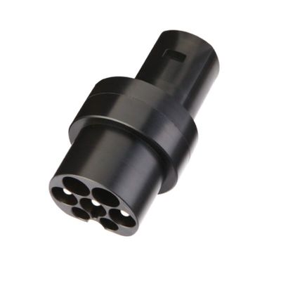 Type2 To Tesla Charging Adapter 80 Amp 250V AC Untuk Pengisi Daya Kendaraan Listrik Perlindungan IP55