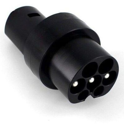 Type2 To Tesla Charging Adapter 80 Amp 250V AC Untuk Pengisi Daya Kendaraan Listrik Perlindungan IP55