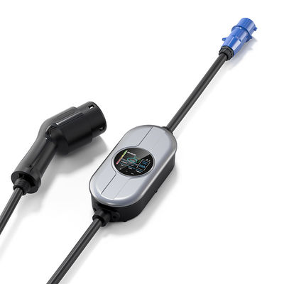 Type2 AC 250V EV Charger Untuk Kendaraan Listrik 16A Penyesuaian Tumpukan Pengisian Arus