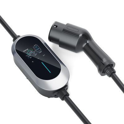 Pengisi Daya Mobil EV 16A 3.84kw Tipe 2 AC 230V TINGKAT 2 Pengisi Daya Perjalanan Portabel Kabel 5m