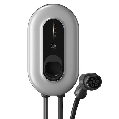 Penunjukan Waktu 16A Mendukung Pengisi Daya Tipe2 AC 400V EV Smart Wallbox Charging Station