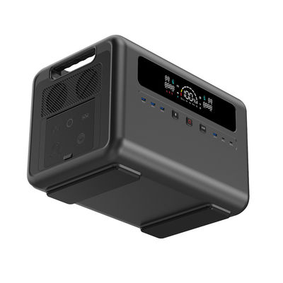 Layar LCD 2304Wh Portable Power Station 1200W AC Intput Solar Generator Baterai LiFePO4 Untuk Berkemah