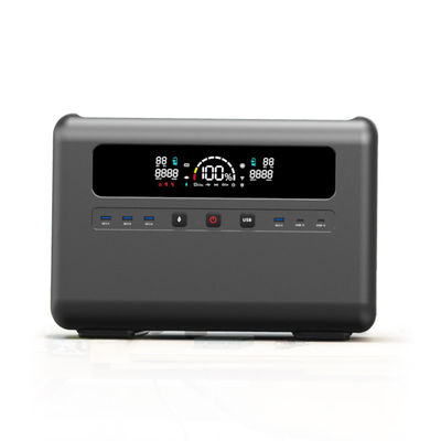 Generator Pembangkit Listrik Tenaga Surya Portabel Catu Daya 2304Wh 50/60Hz AC/DC USB3.0/Tipe-C