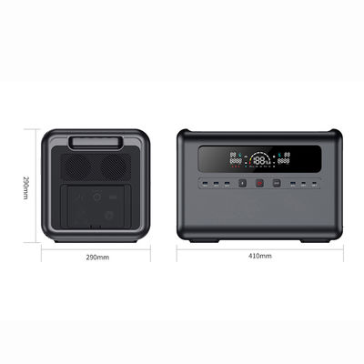 Pembangkit Listrik Portabel 2400W Generator Tenaga Surya 2304Wh, Pasokan Baterai LiFePO4