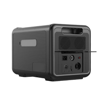 AC 1200W Input Pembangkit Listrik Portabel, Pembangkit Tenaga Surya Dengan Panel Surya Tersedia Layar LCD