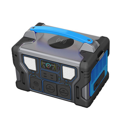 Biru 1000W Berkemah 1000W Lifepo4 Generator Pembangkit Listrik Portabel Cuaca Listrik 1008Wh