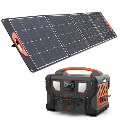 Rumah 1000W / Pembangkit Listrik Cadangan Luar Baterai LiFePO4 1008Wh Dengan Panel Surya