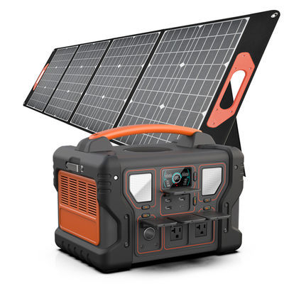 Rumah 1000W / Pembangkit Listrik Cadangan Luar Baterai LiFePO4 1008Wh Dengan Panel Surya