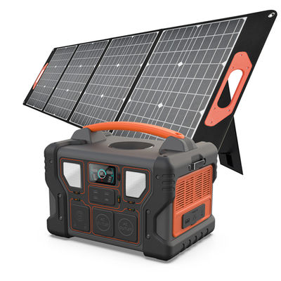 Layar LCD 300W / 500W / 700W / 1000W Pembangkit Listrik Portabel Dengan Panel Surya Tahan Air Refurbish