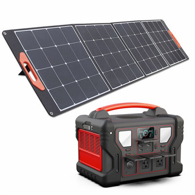 Generator Pembangkit Listrik Portabel 300W Ke 1000W UL Baterai Cadangan Rumah Li-Ion Dengan Layar LCD Panel Surya