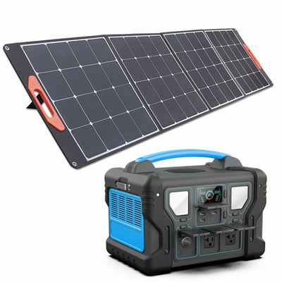 Generator Pembangkit Listrik Portabel 300W Ke 1000W UL Baterai Cadangan Rumah Li-Ion Dengan Layar LCD Panel Surya