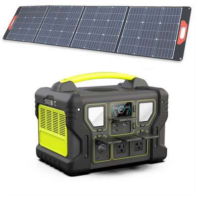 Pembangkit Listrik Portabel 1000W 999Wh UL Baterai Li-Ion Catu Daya Cadangan Dengan Panel Surya