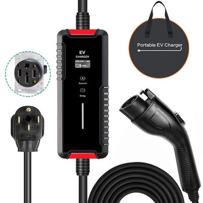 AC 16A EV Fast Charger 3.5kw Tipe 2 Stasiun Pengisian EV Untuk Penggunaan Di Rumah Atau Di Luar Ruangan