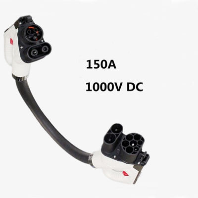 150A 1000V DC EVSE CCS2 Ke CCS1 Adaptor Pengisian Mobil Adaptor Konektor Pengisian EV
